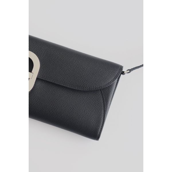 HERM Maillon To Go Wallet in Black Epsom Calfskin