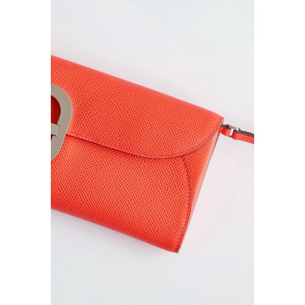 HERM Maillon To Go Wallet in Rose Jaipur Epsom Calfskin