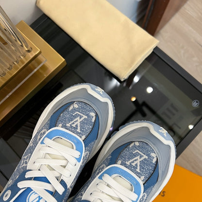 LV RUN 55 SNEAKER LIGHT BLUE