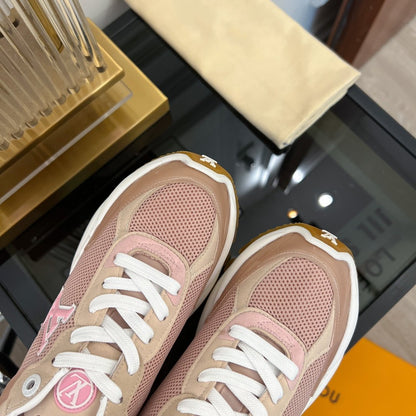 LV RUN 55 SNEAKER PINK BROWN