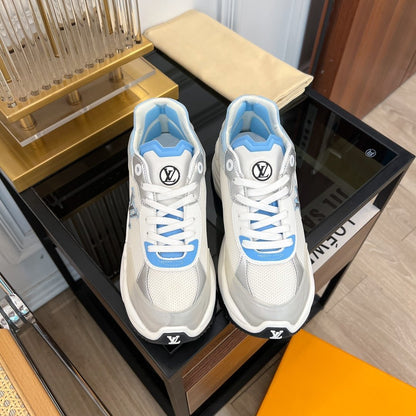 LV RUN 55 SNEAKER WHITE BLUE