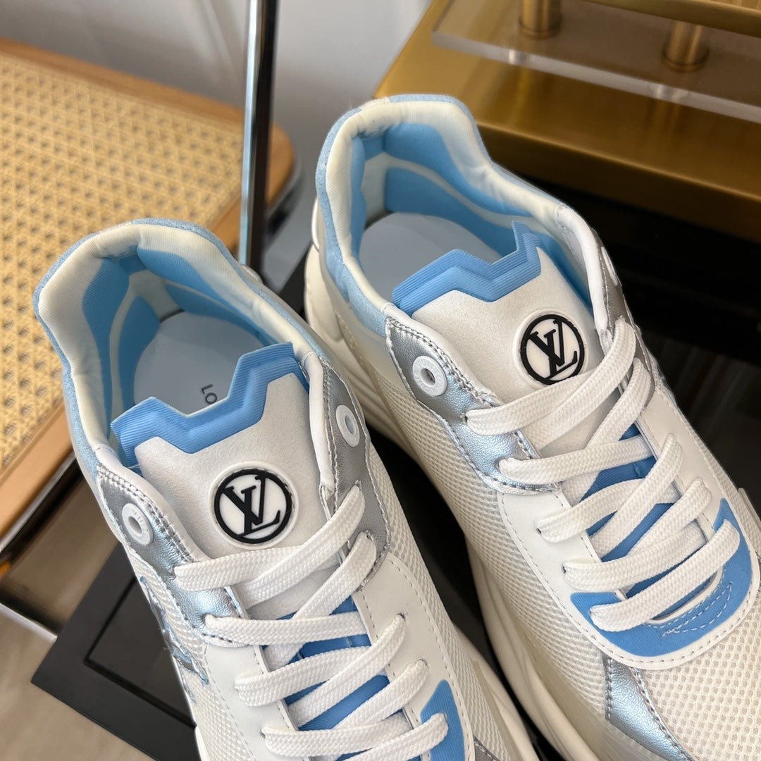 LV RUN 55 SNEAKER WHITE BLUE
