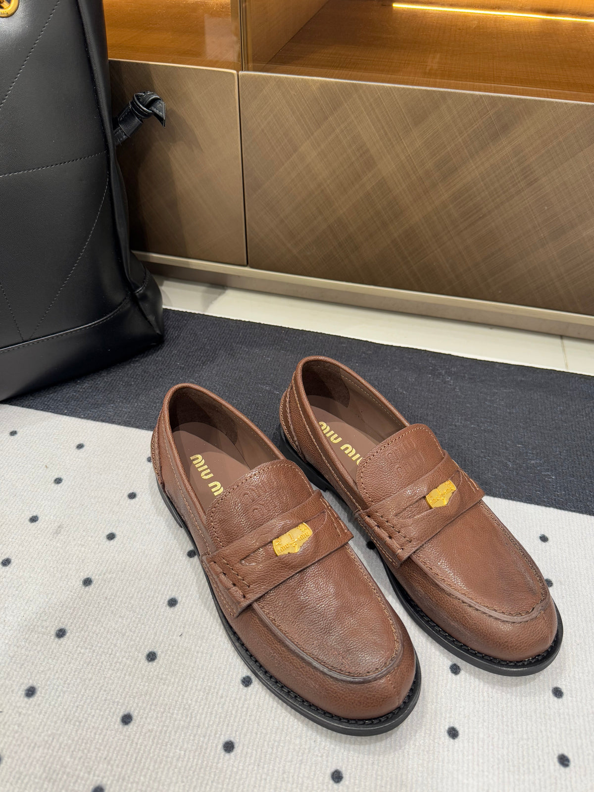 PENNY LOAFERS WITH GOLD COIN IN ALOEWOOD CALFSKIN