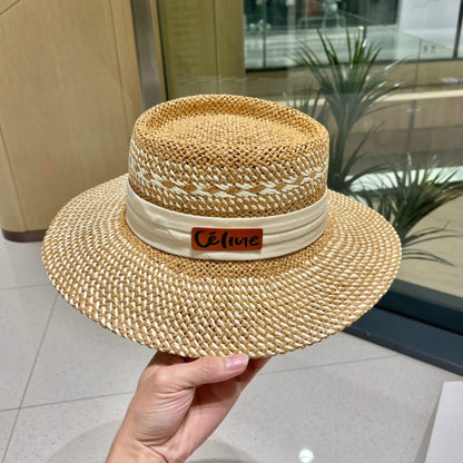 WIDE BRIM HAT MODEL 652047 IN WOVEN STRAW