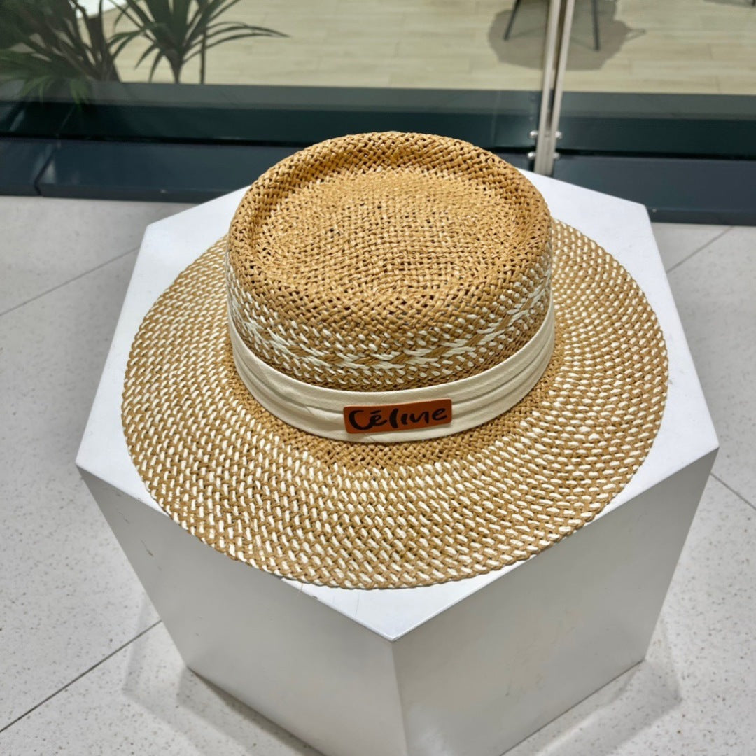 WIDE BRIM HAT MODEL 652047 IN WOVEN STRAW