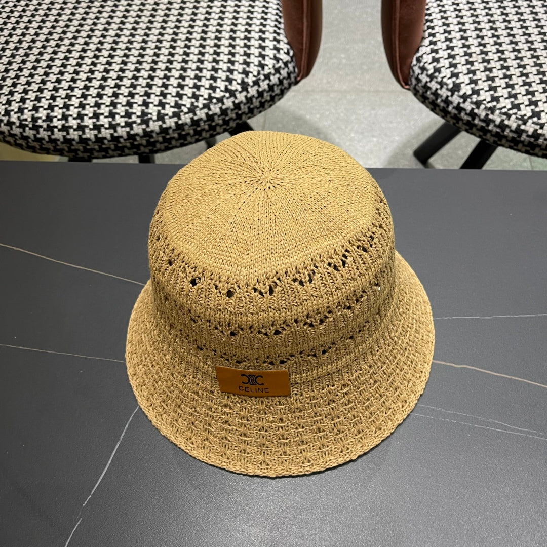 BUCKET HAT MODEL 651869 IN DARK BEIGE CROCHET