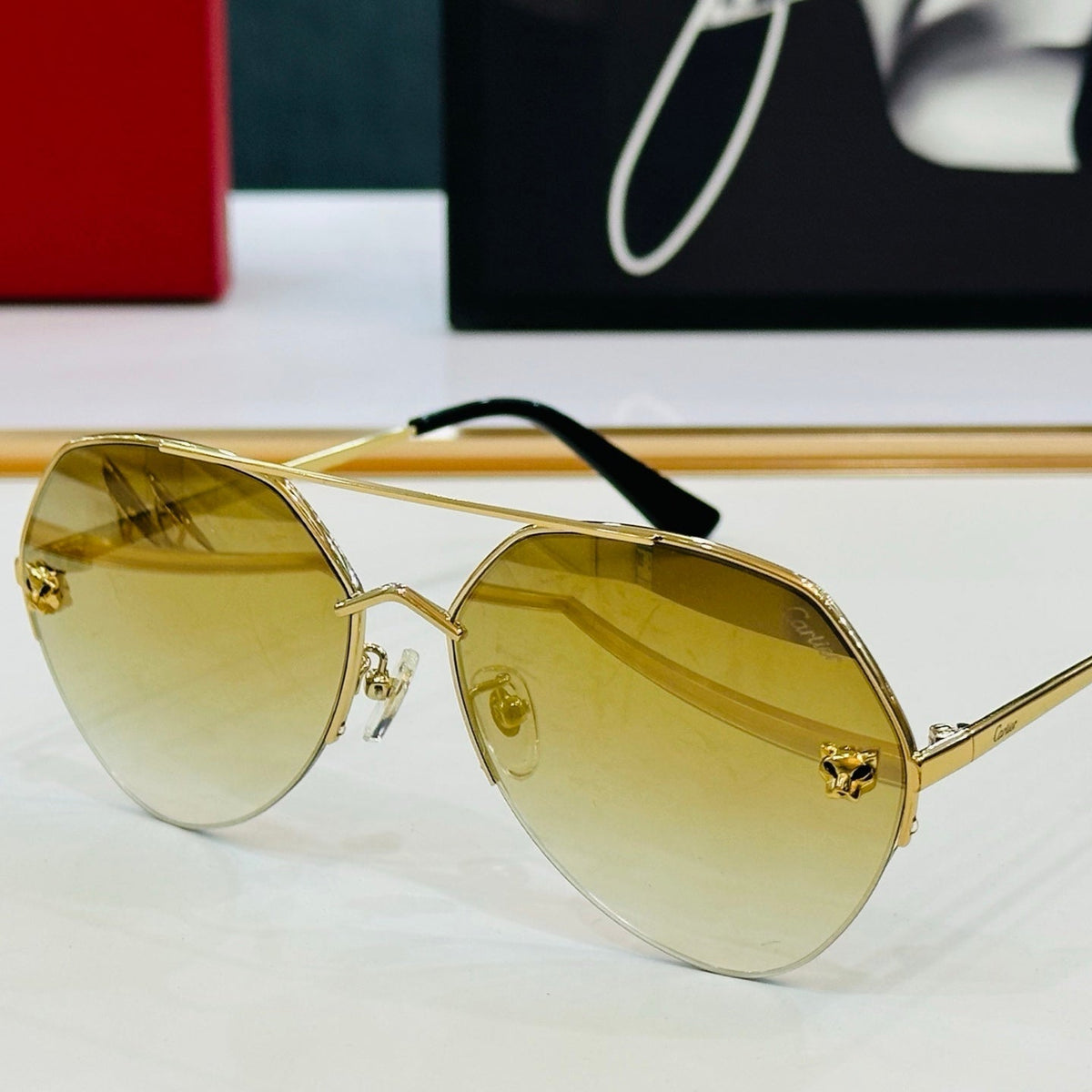 SIGNATURE C DE AVIATOR FRAME SUNGLASSES CT0355S IN METAL