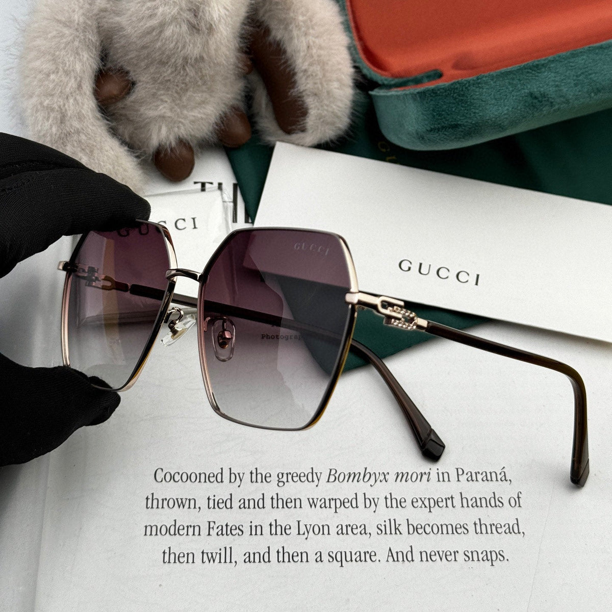 OVERSIZED SQUARE FRAME SUNGLASSES G1639 IN METAL
