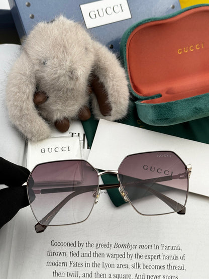 OVERSIZED SQUARE FRAME SUNGLASSES G1639 IN METAL