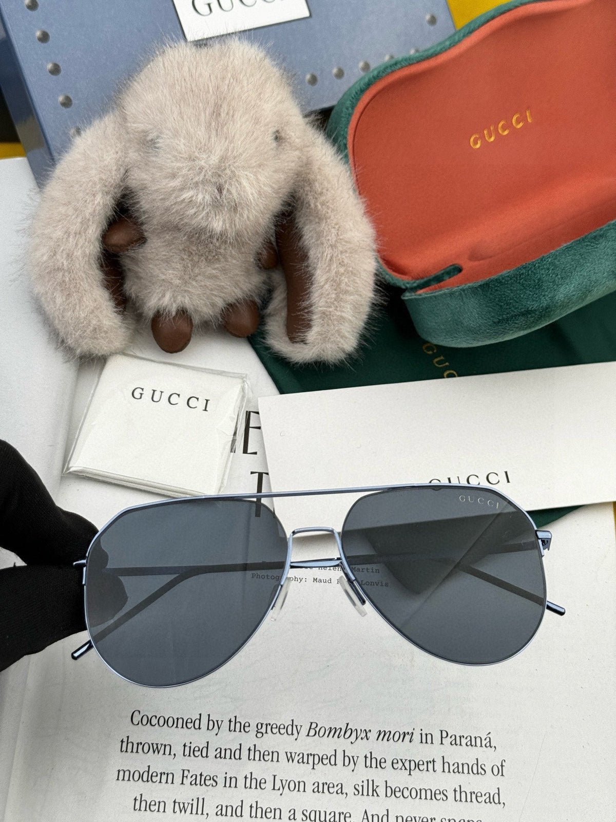 AVIATOR FRAME SUNGLASSES 575761 IN METAL