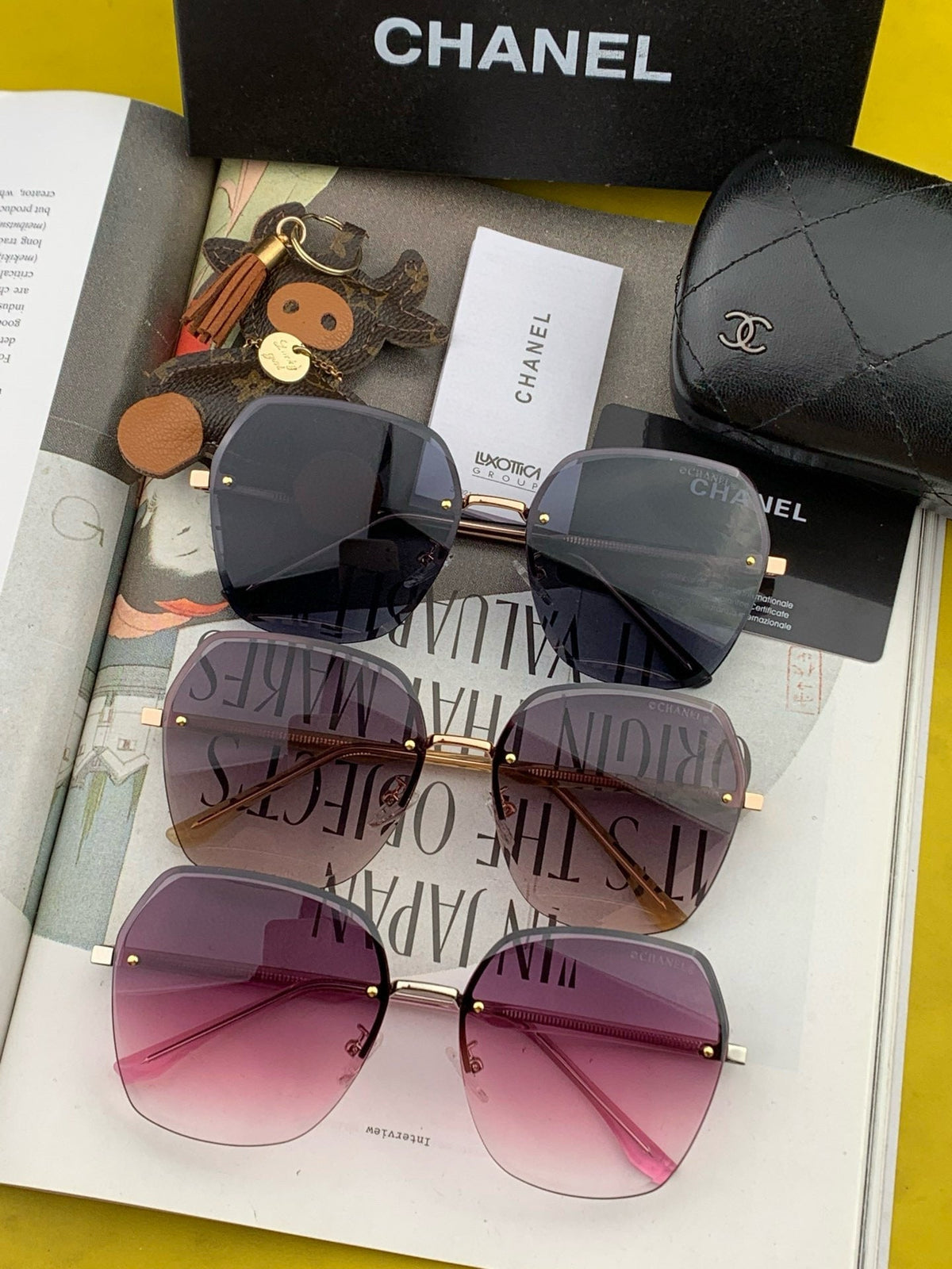 SQUARE SUNGLASSES CH0922 IN METAL