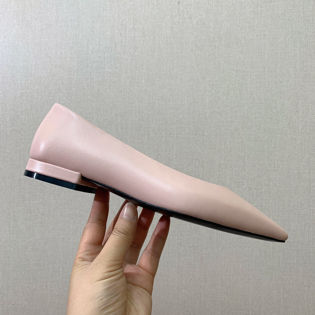 LP REBECCA BALLERINAS PASTEL PINK CALFSKIN