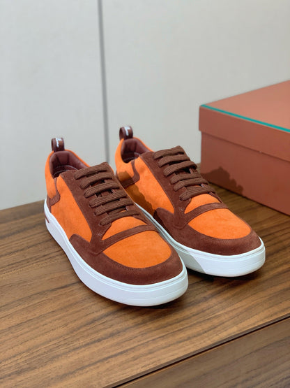 LP NEWPORT WALK SNEAKERS ORANGE SUEDE