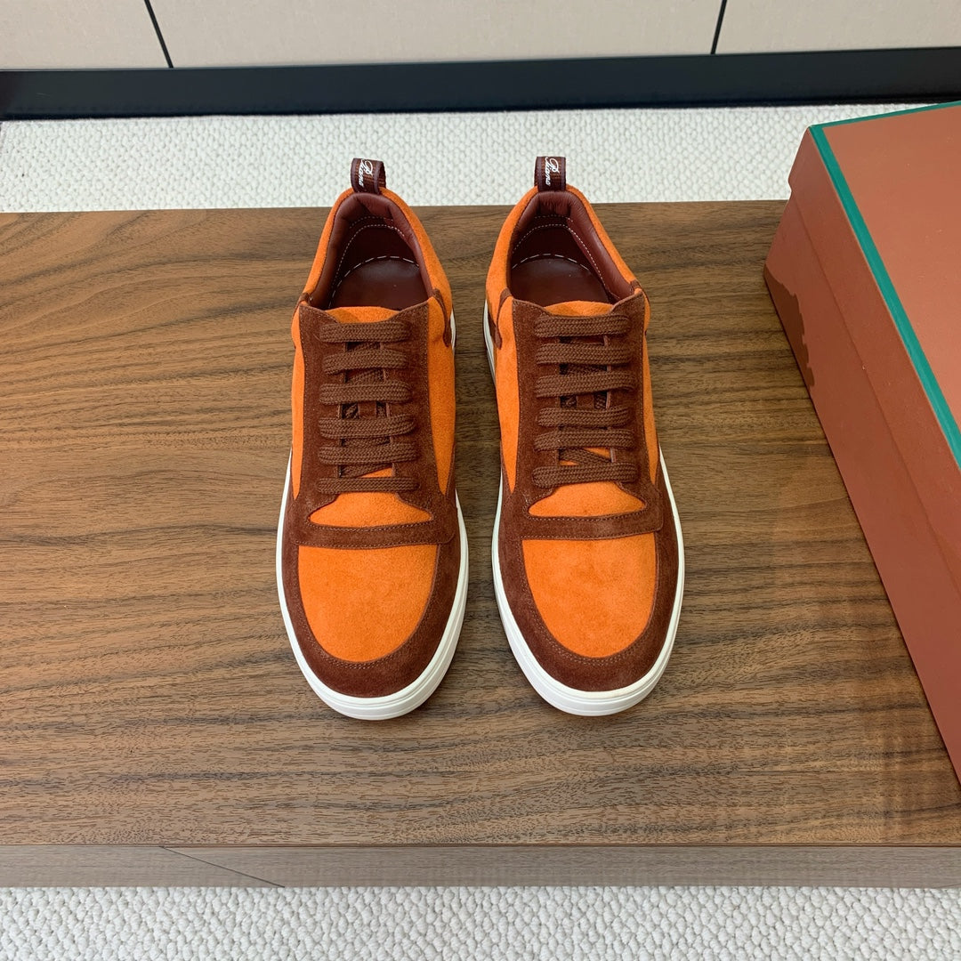 LP NEWPORT WALK SNEAKERS ORANGE SUEDE