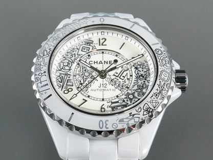 J12 38mm Automatic 20Th Anniversary White Ceramic