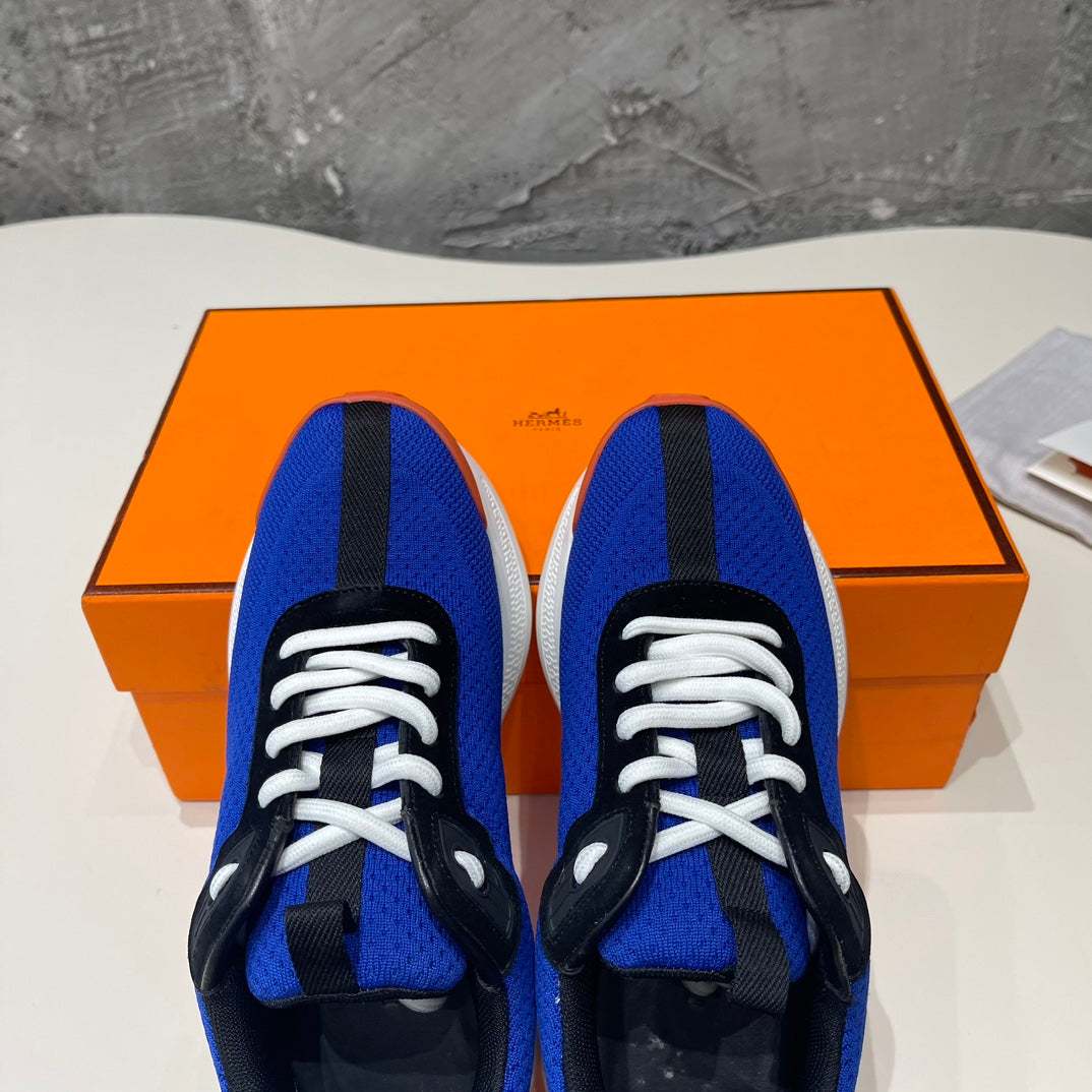 HEROS SNEAKERS COBALT GOATSKIN