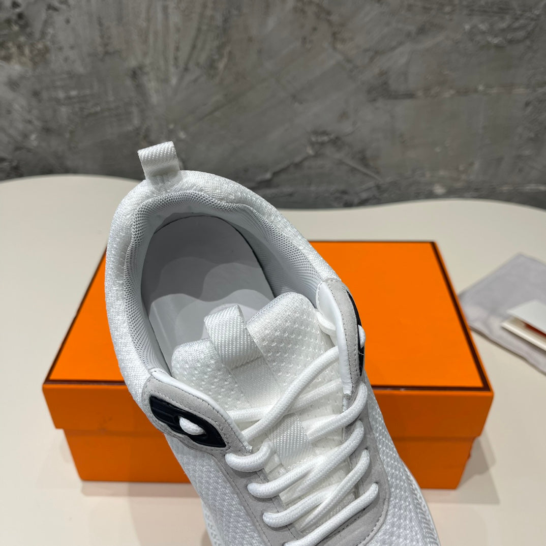 HEROS SNEAKERS WHITE MIX BLACK GOATSKIN
