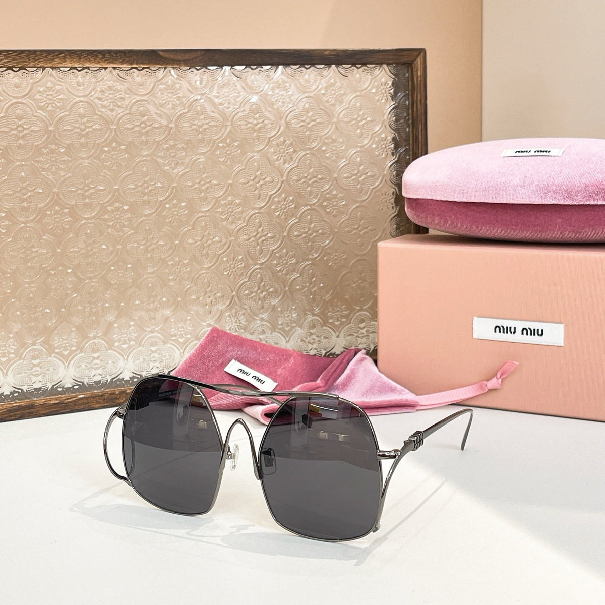 LOGO SUNGLASSES MUA58 IN METAL
