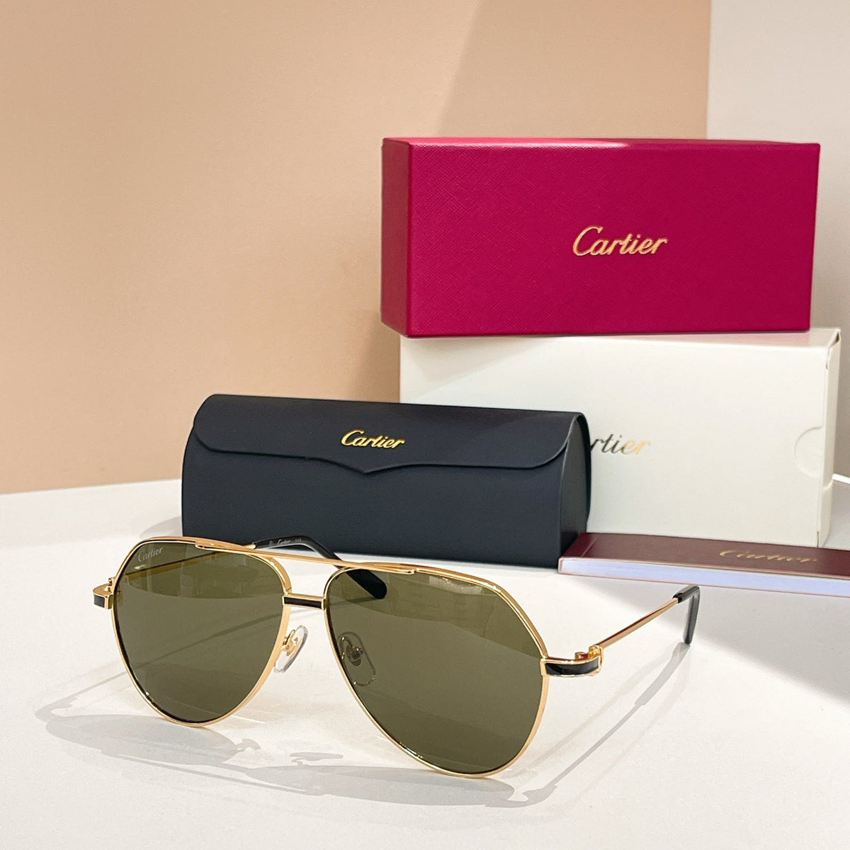 PREMIÈRE AVIATOR FRAME SUNGLASSES CT0334S IN METAL