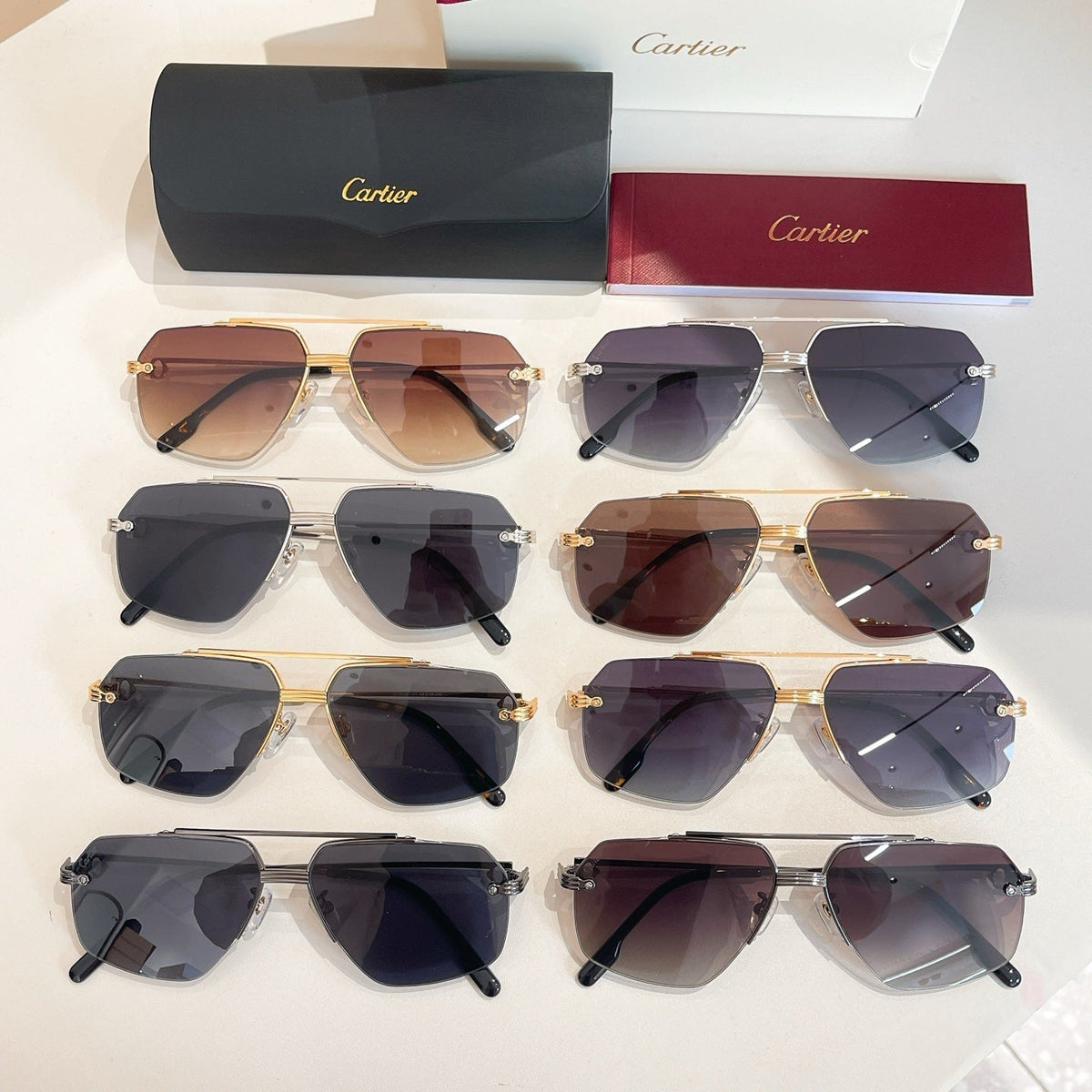 PREMIÈRE PILOT FRAME SUNGLASSES CT0426 IN METAL