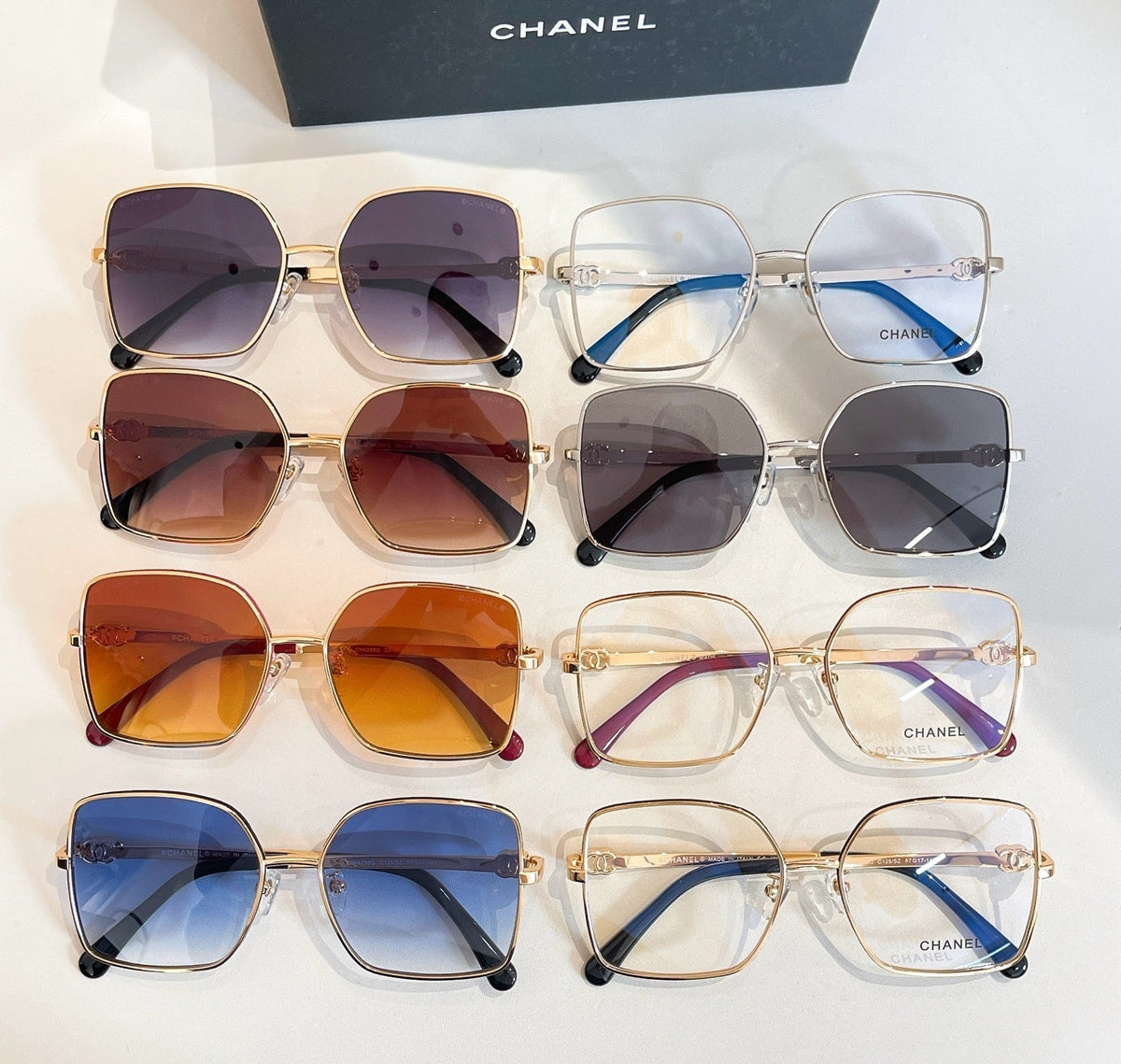 SQUARE SUNGLASSES CH4288Q IN METAL