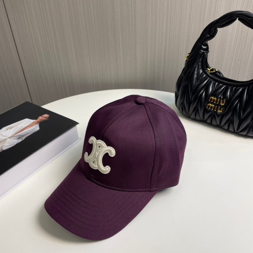 BASEBALL CAP MODEL 650713 IN WINE PURPLE COTTON