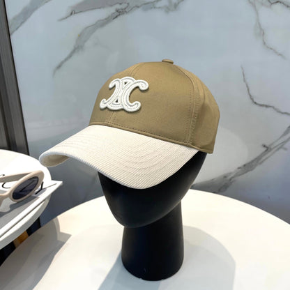 BASEBALL CAP MODEL 652407 IN OLIVE GREEN AND WHITE FABRIC