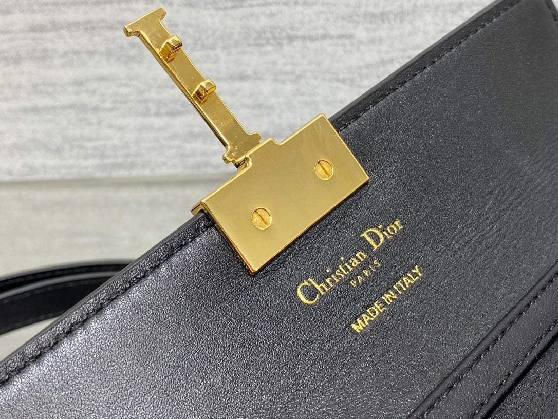 MISS MONTAIGNE MINI BAG IN BLACK SHINY SMOOTH CALFSKIN