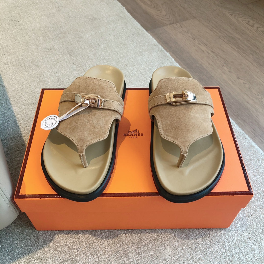 EMPIRE SANDAL PEANUT SUEDE