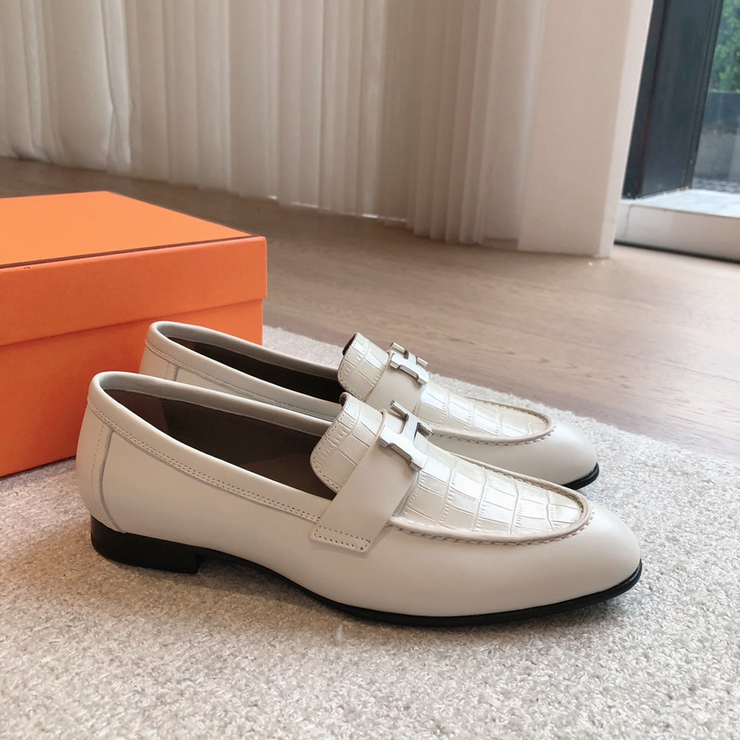 PARIS LOAFER WHITE CALFSKIN