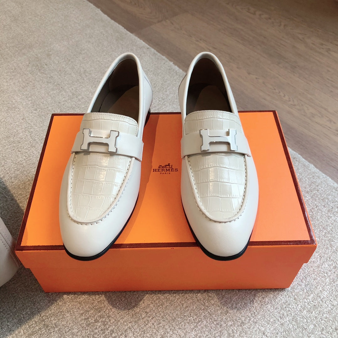 PARIS LOAFER WHITE CALFSKIN