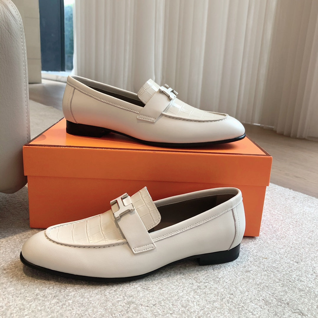 PARIS LOAFER WHITE CALFSKIN
