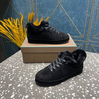 LP WINTER NUAGES SNEAKERS BLACK LAMBSKIN