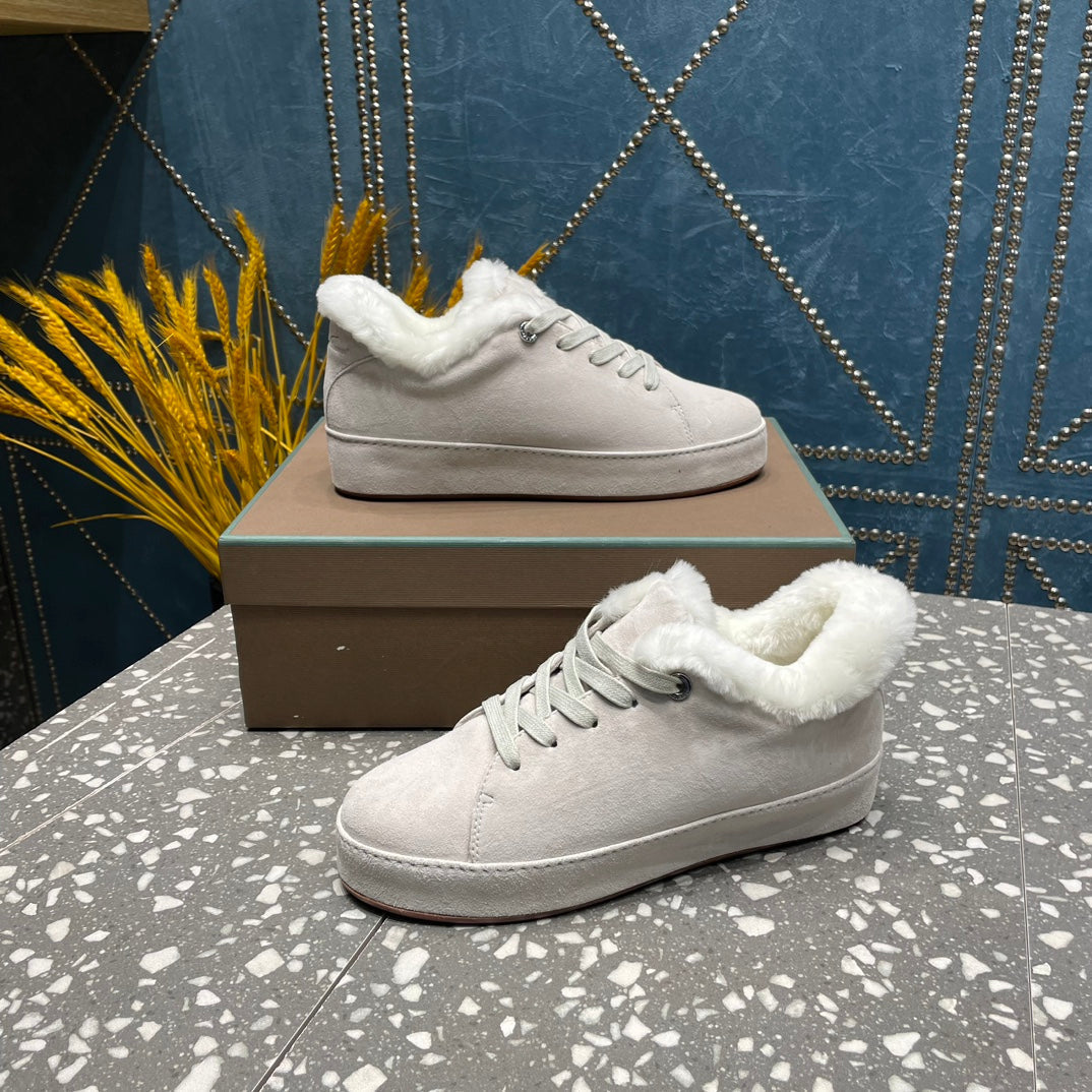 LP WINTER NUAGES SNEAKERS WHITE LAMBSKIN