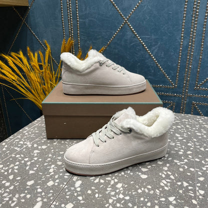 LP WINTER NUAGES SNEAKERS WHITE LAMBSKIN