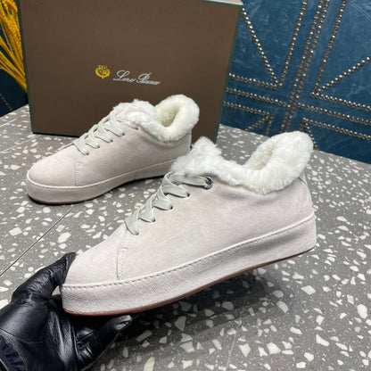 LP WINTER NUAGES SNEAKERS WHITE LAMBSKIN