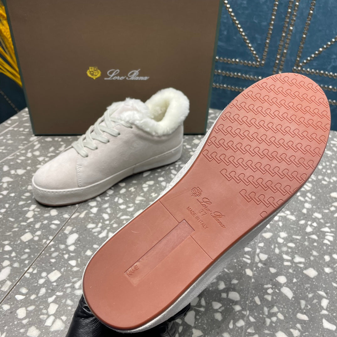 LP WINTER NUAGES SNEAKERS WHITE LAMBSKIN