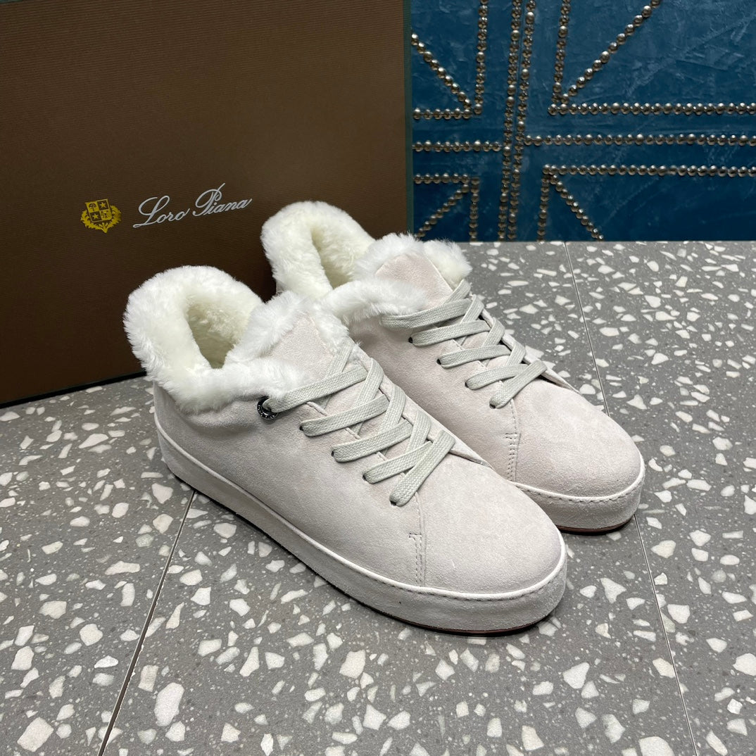 LP WINTER NUAGES SNEAKERS WHITE LAMBSKIN