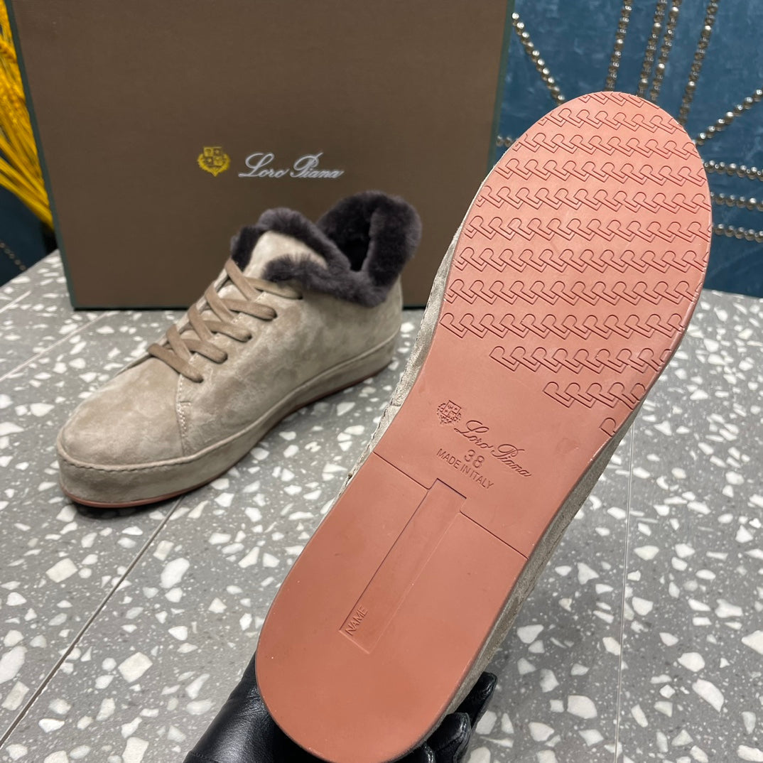 LP WINTER NUAGES SNEAKERS LIGHT GRAY LAMBSKIN