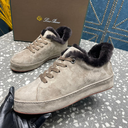 LP WINTER NUAGES SNEAKERS LIGHT GRAY LAMBSKIN