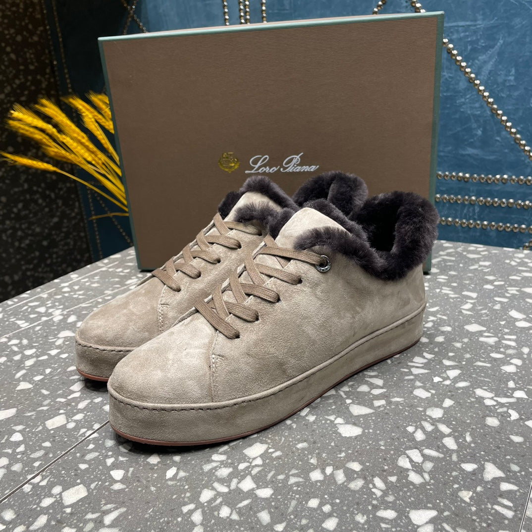 LP WINTER NUAGES SNEAKERS LIGHT GRAY LAMBSKIN