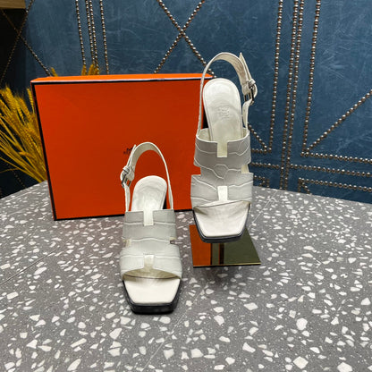 ERIS SANDAL 95 WHITE CALFSKIN