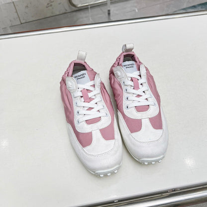SKATEBOARD SHOES LIGHT PINK MIX WHITE SUEDE