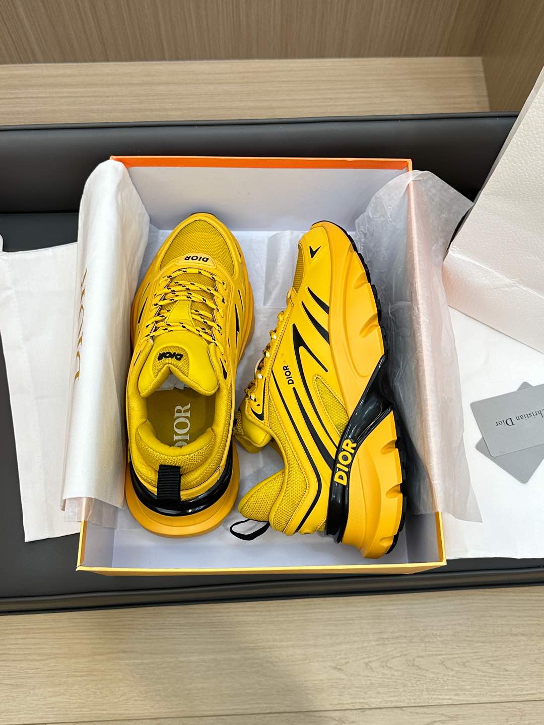 B44 BLADE SNEAKER CLASSIC YELLOW TECHNICAL MESH AND TECHNICAL FABRIC