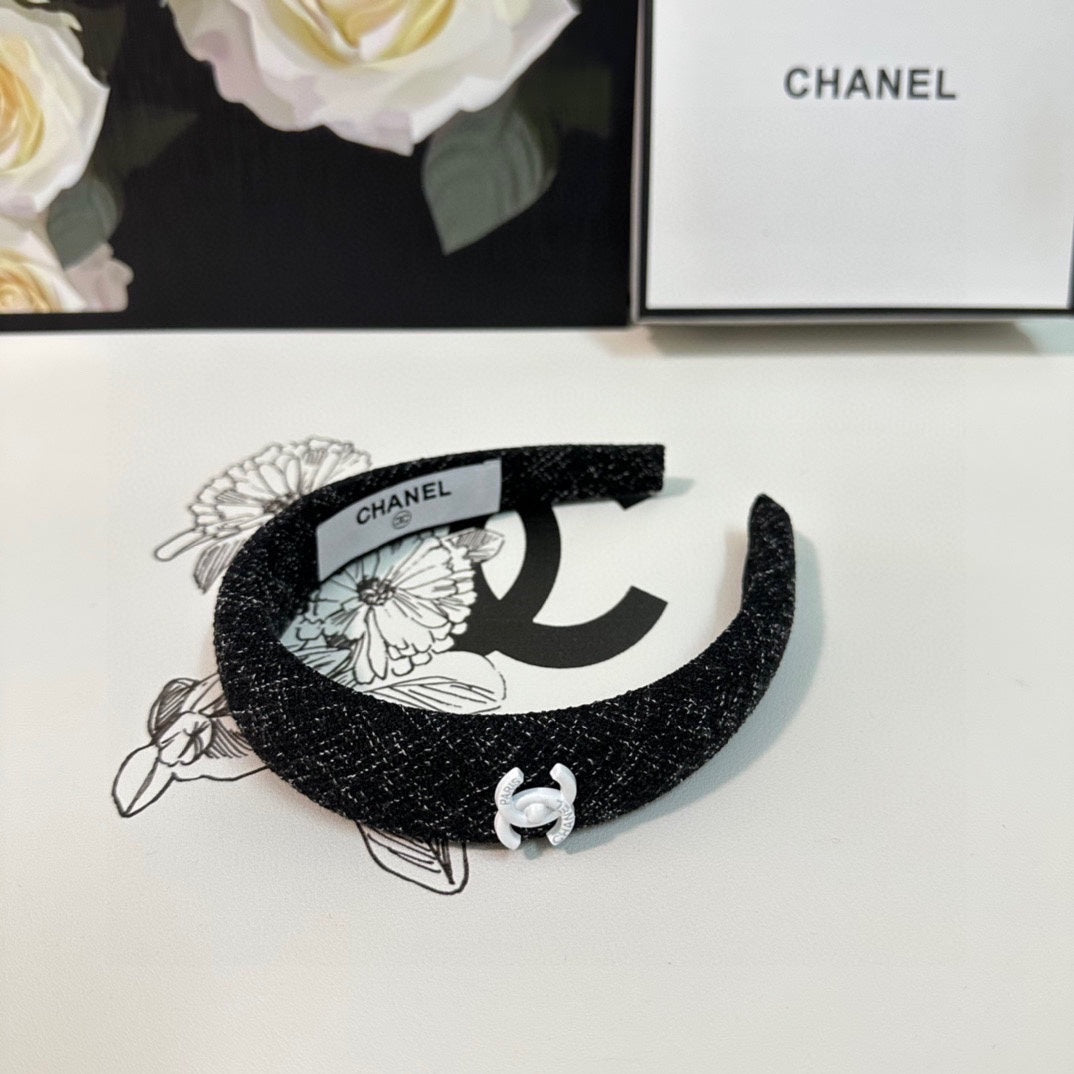 BLACK TWEED HAIRBAND 124639