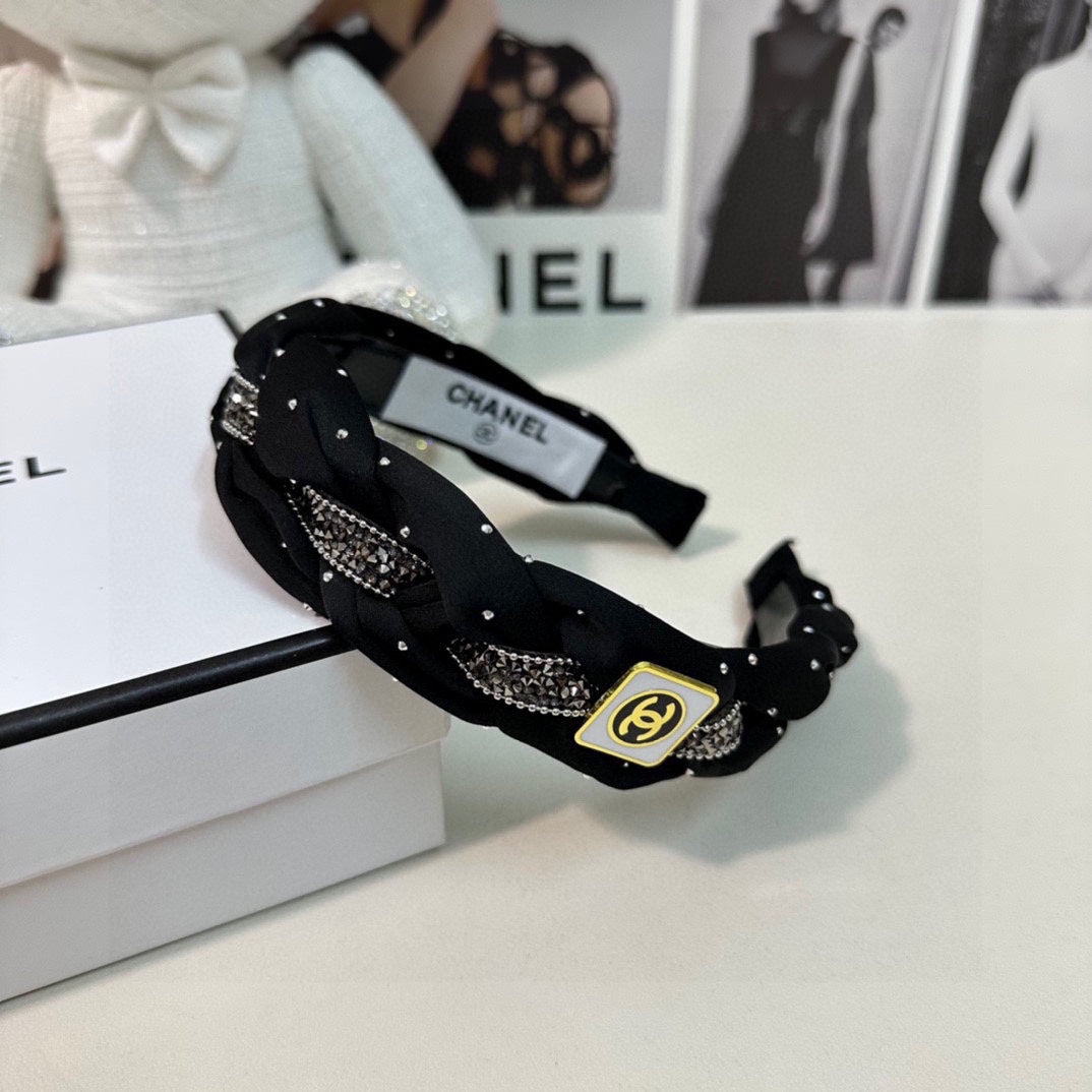 HAIRBAND CC LOGO BLACK FOR WOMEN 151340