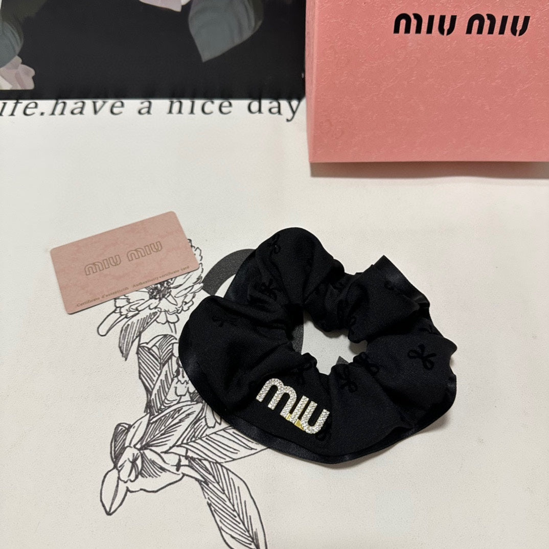 HAIR TIE IN BLACK SPANDEX FABRIC 432827