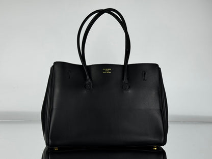 BEL AIR CARRY ALL BAG 29 IN BLACK NAPPA LAMBSKIN GOLD HARDWARE