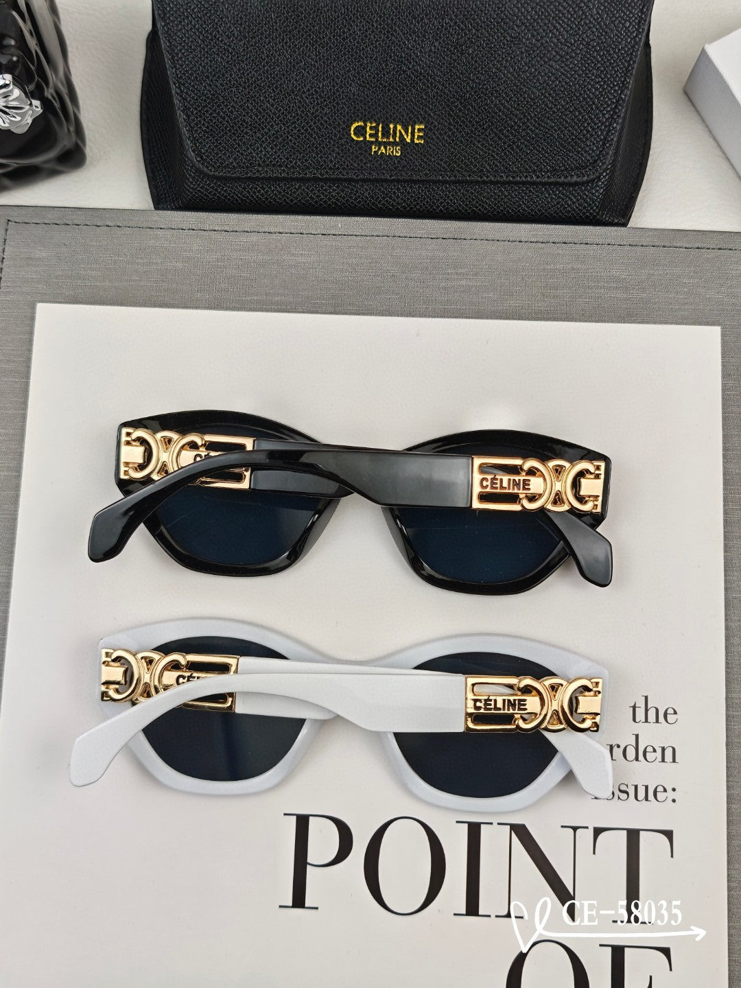 TRIOMPHE SUNGLASS 58035 IN ACETATE