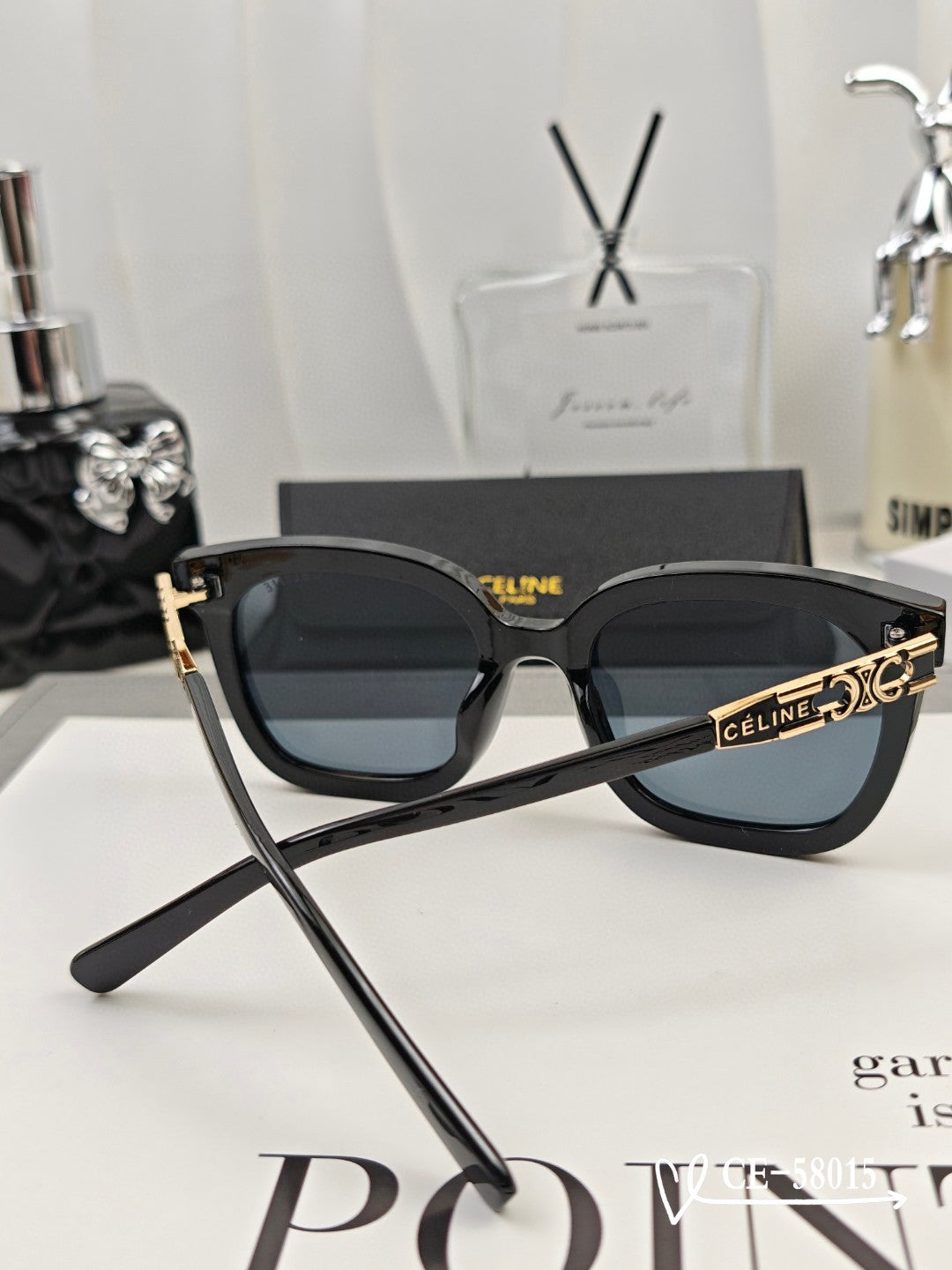TRIOMPHE SQUARE SUNGLASS 58015 IN ACETATE